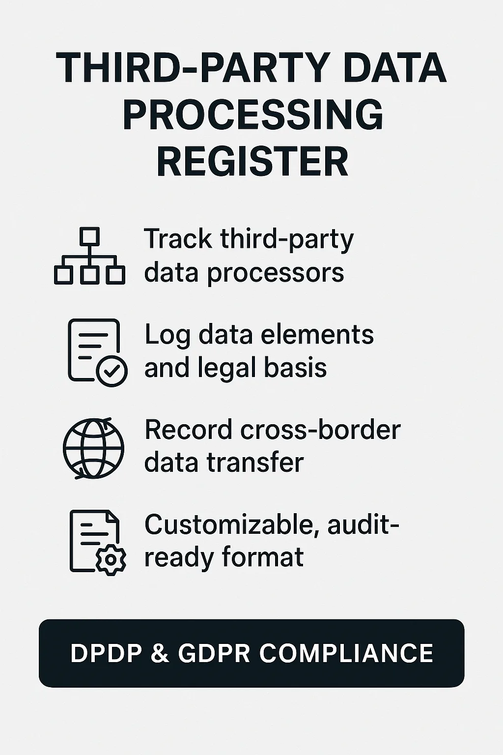 Third Party Data Processing Register