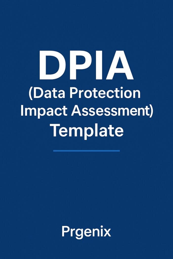 DPIA Template (Data Protection Impact Assessment) - Prgenix