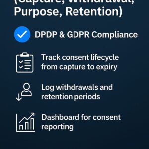Consent Logbook (Capture, Withdrawal, Purpose, Retention)