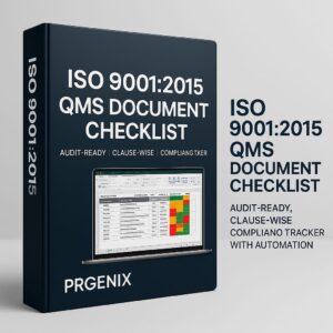 ISO 9001:2015 QMS Document Checklist