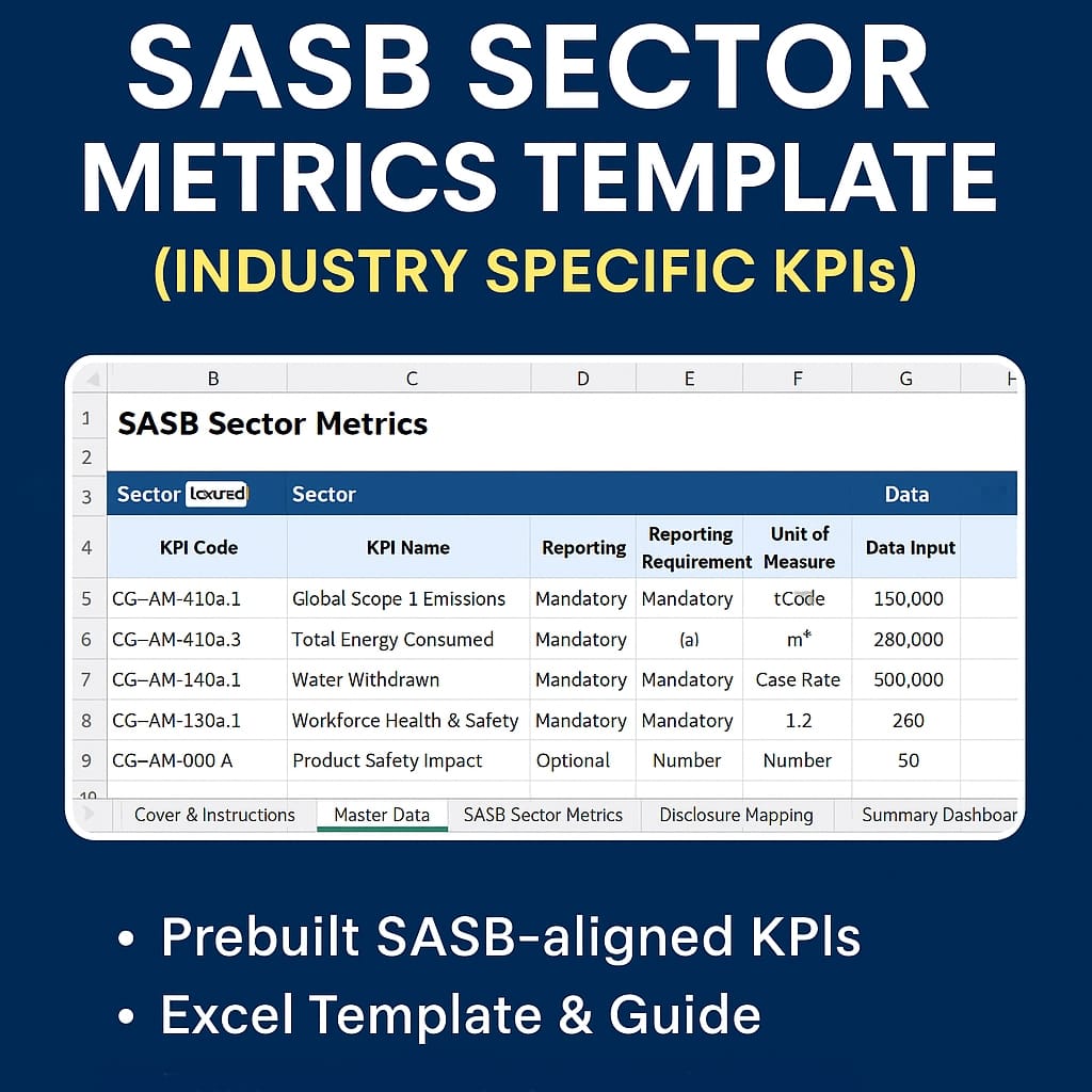 SASB Sector Metrics Template (Industry Specific KPIs) - Image 3