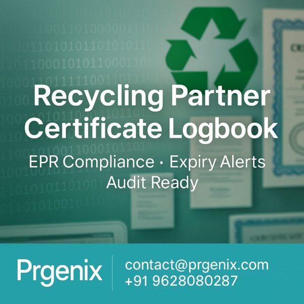 Recycling Partner Certificate Logbook - Image 4