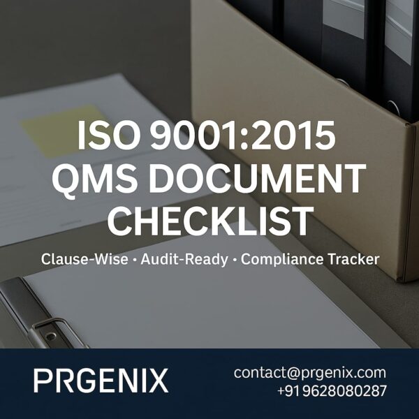 ISO 9001:2015 QMS Document Checklist - Image 4