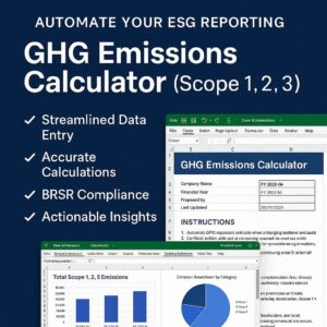 GHG Emissions Calculation Tool Excel (Scope 1, 2, 3)