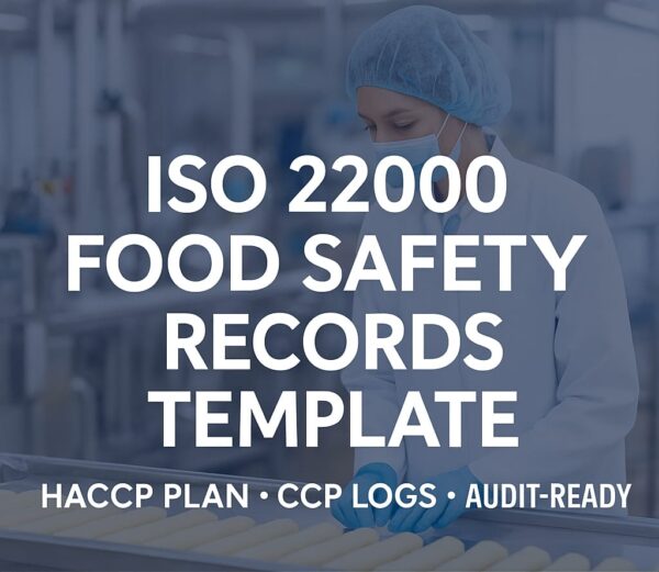 ISO 22000 Food Safety Records Template (HACCP Plan, CCP logs) - Image 4