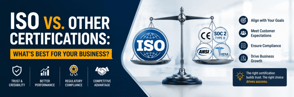 ISO vs. Other Certifications What’s Best for Your Business