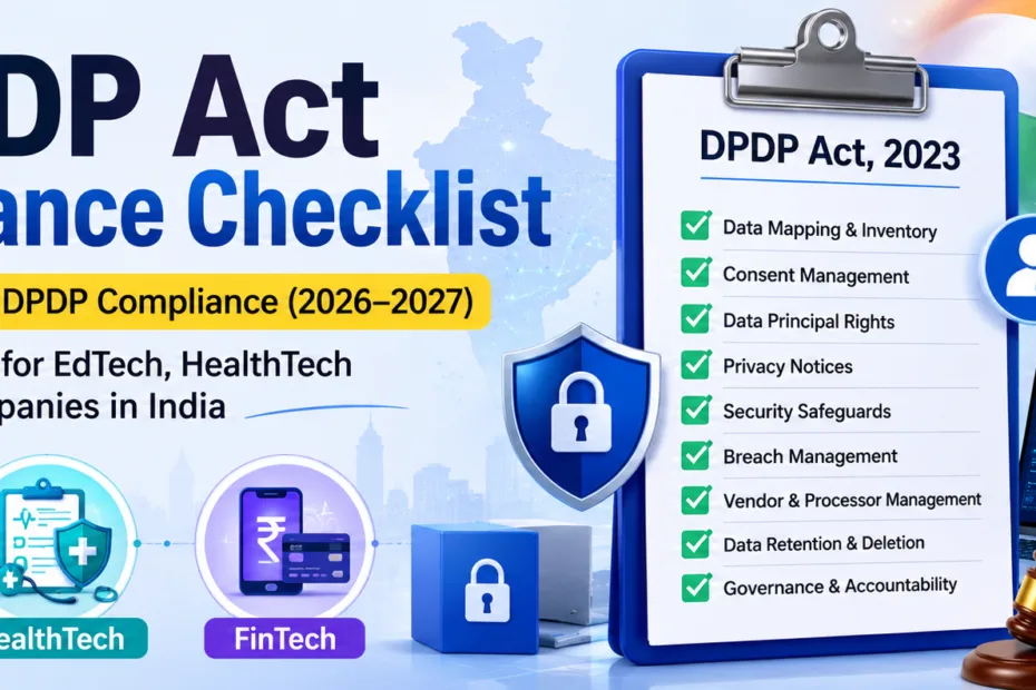 DPDP Act Compliance Checklist 2026-2027