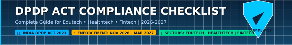 DPDP Act Compliance Checklist