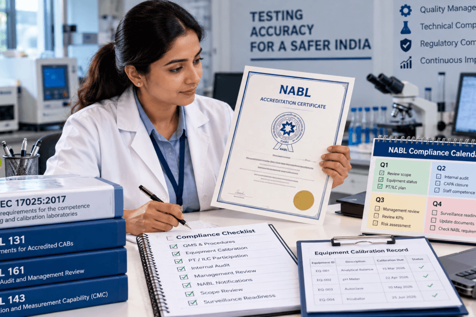 Maintaining NABL Accreditation